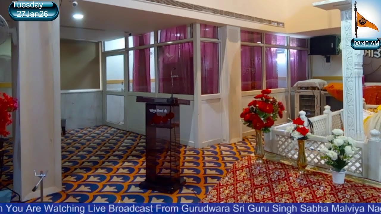 Path  & Kirtan || Gurdwara Sri Guru Singh Sabha Malviya Nagar