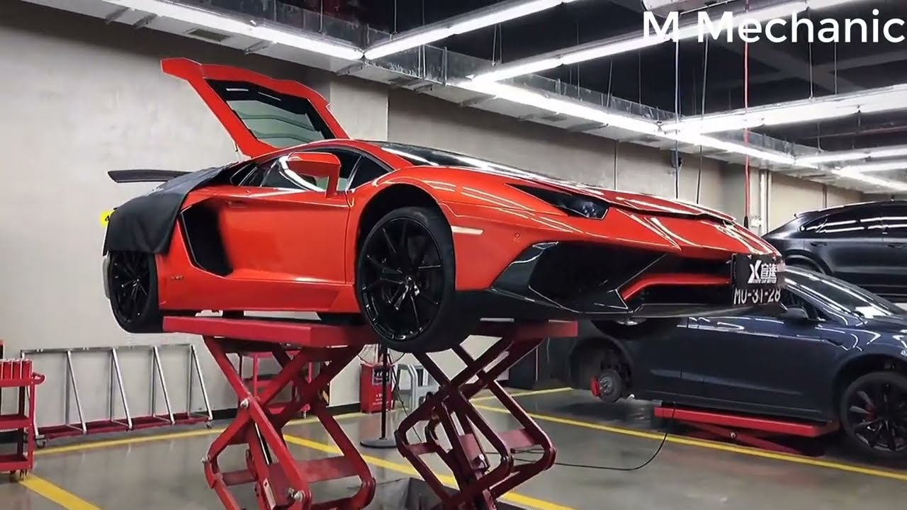 Замена масла Lamborghini Aventador LP700-4 | Периодическое обслуживание.