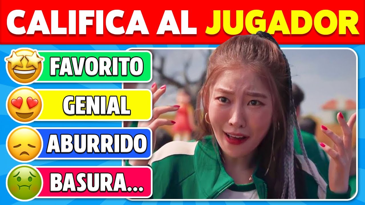 Tier List: EL JUEGO DEL CALAMAR 2 🦑🤔 Califica al Jugador 🙆‍♂️ | Super Quz 🕹️