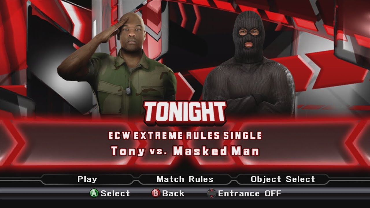 WWE SmackDown vs. Raw 2009 | Tony vs. Masked Man