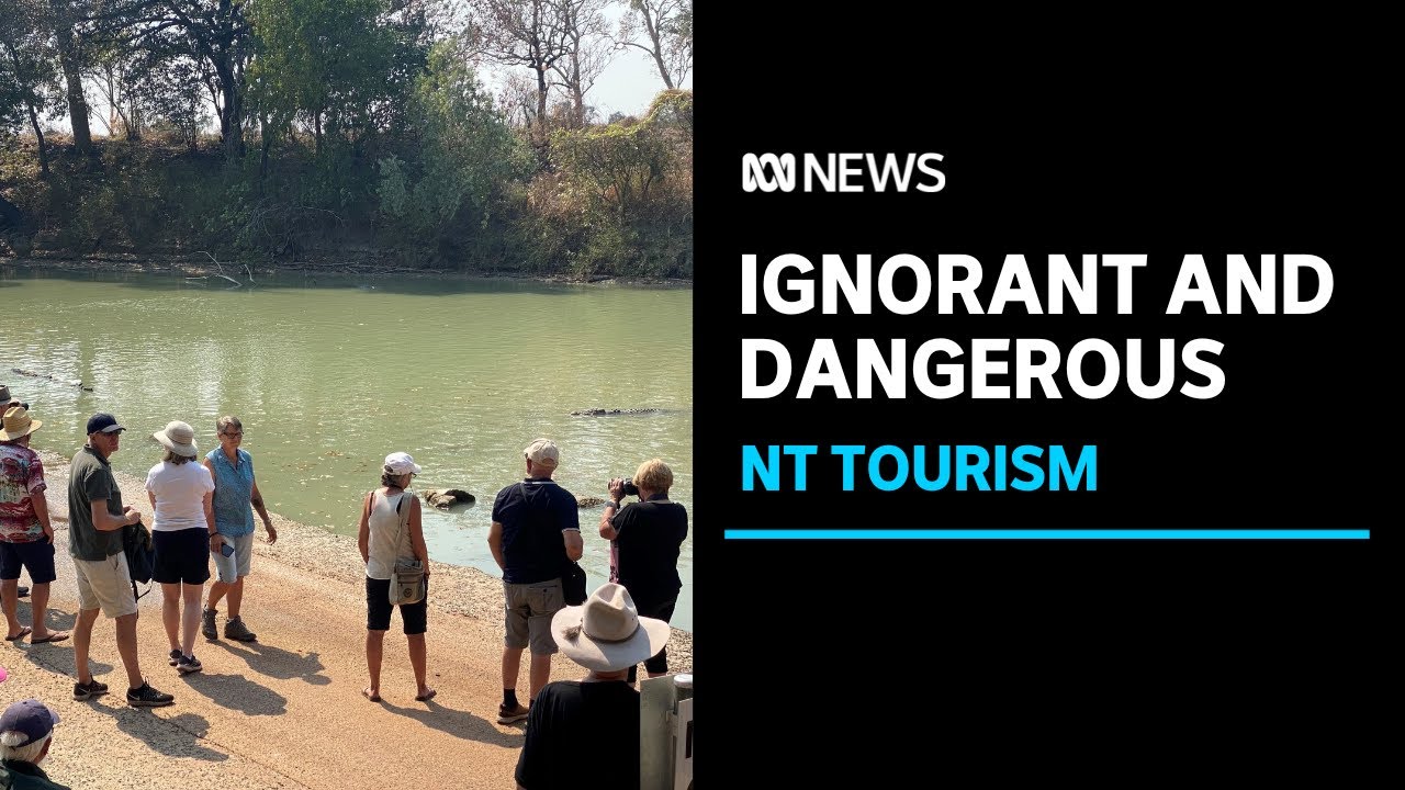 Tourists risking lives to see crocodiles at Cahills Crossing in Kakadu National Park | ABC News