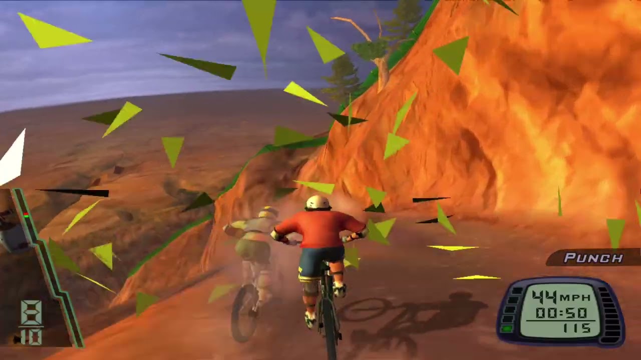 Jogando jogo de bicicleta Downhill Domination