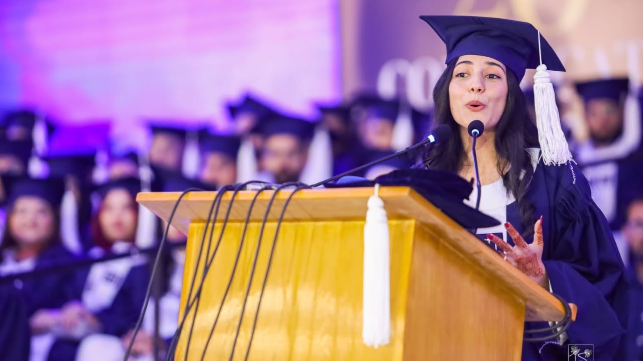 Iqra University Convocation 2023 Speech by Nida Sultan #valedictorian  Speech