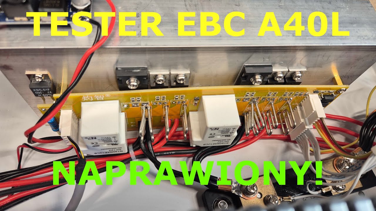 Tester EBC-A40L po wymianie na nowszy moduł mocy