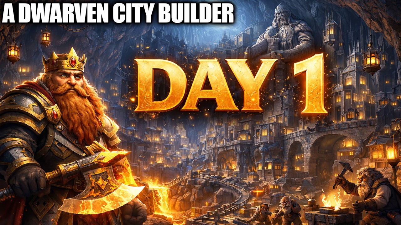 Day 1 of This Underground City Builder Survival Game…