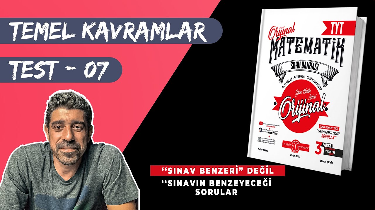 Temel Kavramlar TEST 07 | ORİJİNAL TYT SORU BANKASI | #yks2024