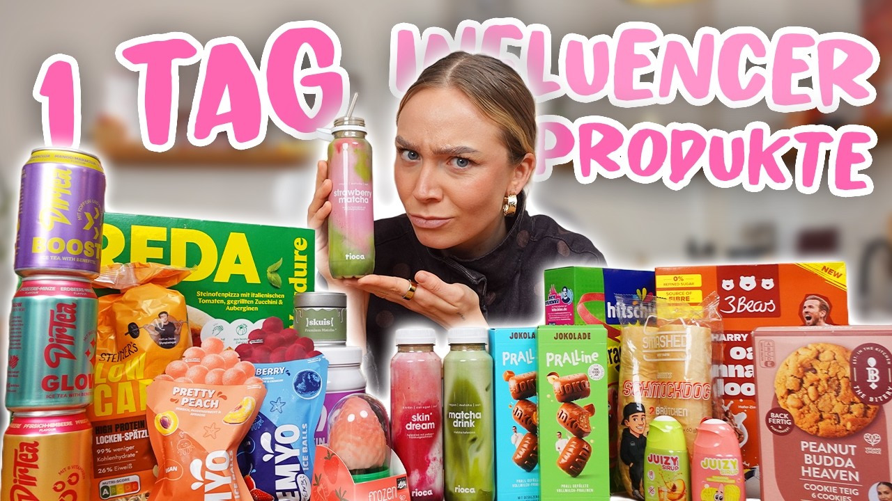 1 TAG ALLE Influencer Produkte essen 🫠💕| CARAMELLA