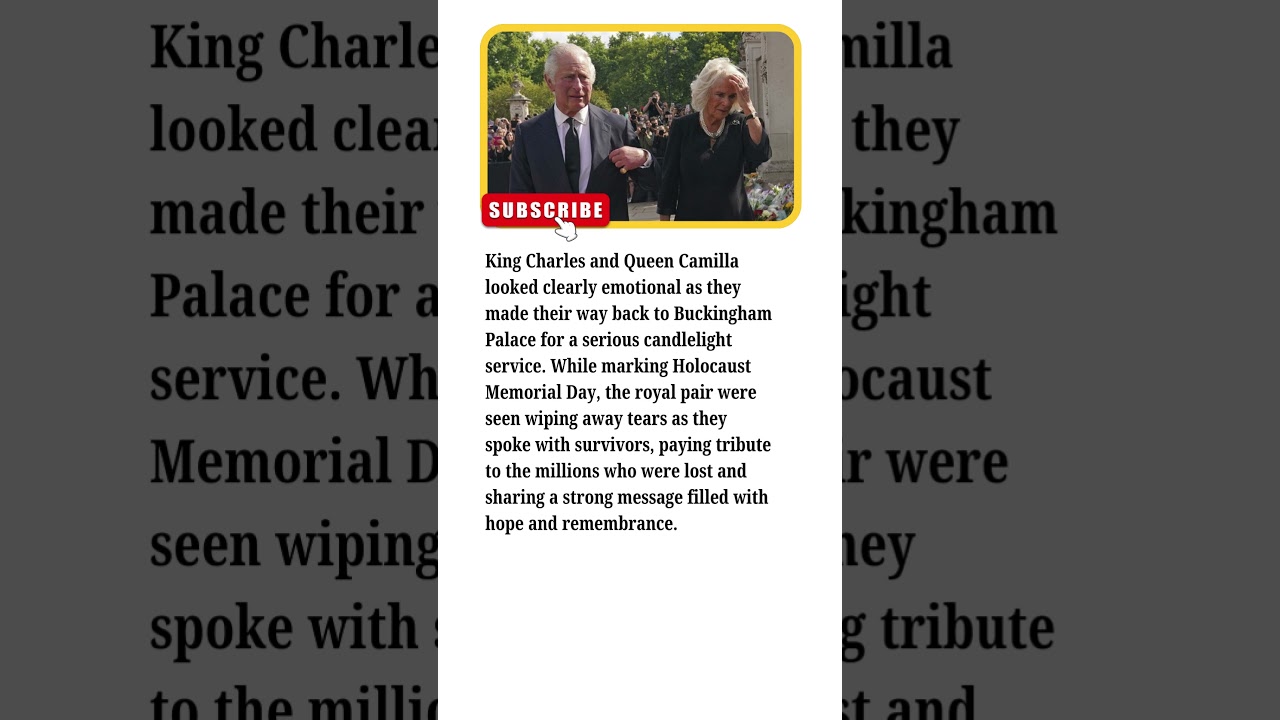 BREAKING ROYAL NEWS: Emotional Scenes at the Palace as the King Delivers Tearful Tribute