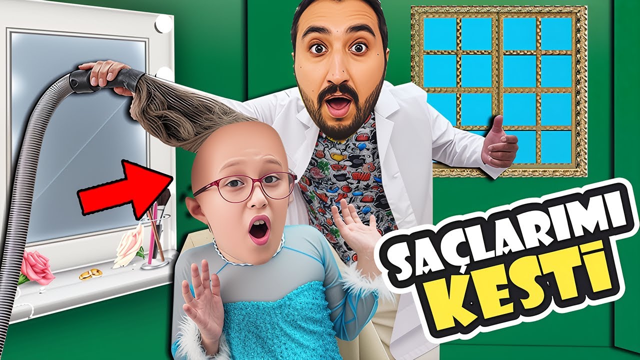 BAHAR VE BANU ALYA ACEMİ KUAFÖRE GİTTİ !! EYVAH  KUAFÖR BANU ALYANIN SAÇINI KESTİ !!