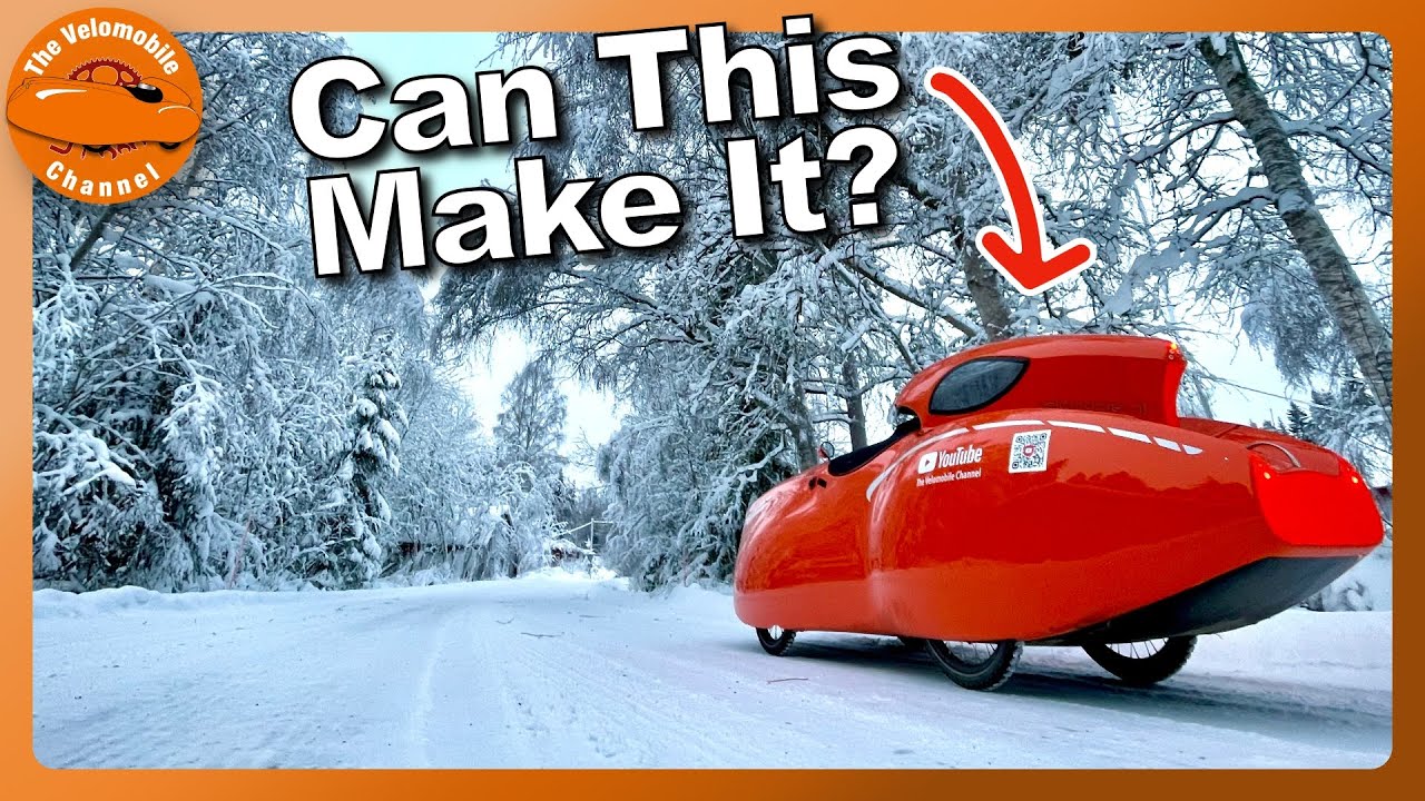 Riding an Electric Velomobile Through Frozen Hell 🥶