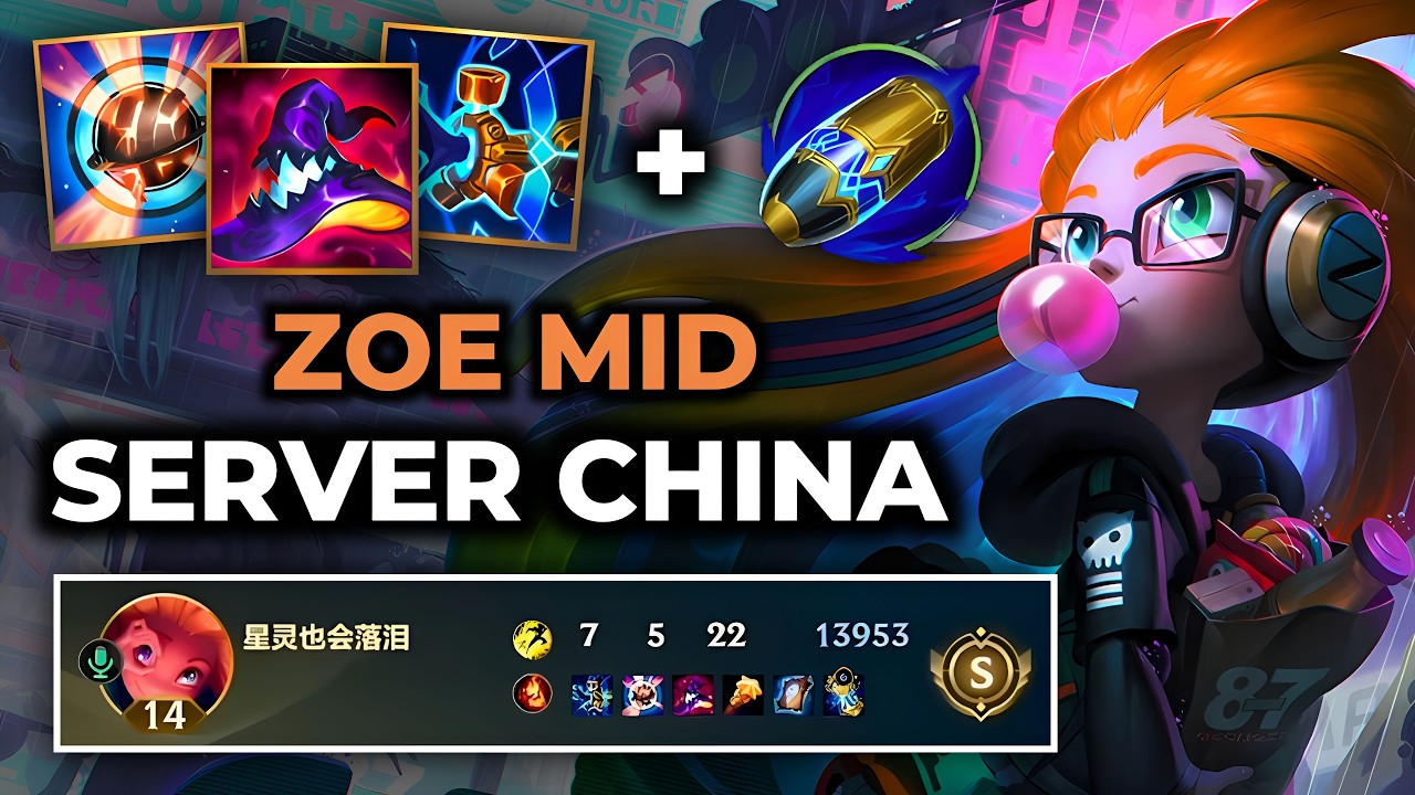 Zoe Wild Rift China - Build Runes Guide Patch 7.1 - Gameplay Zoe Season 20
