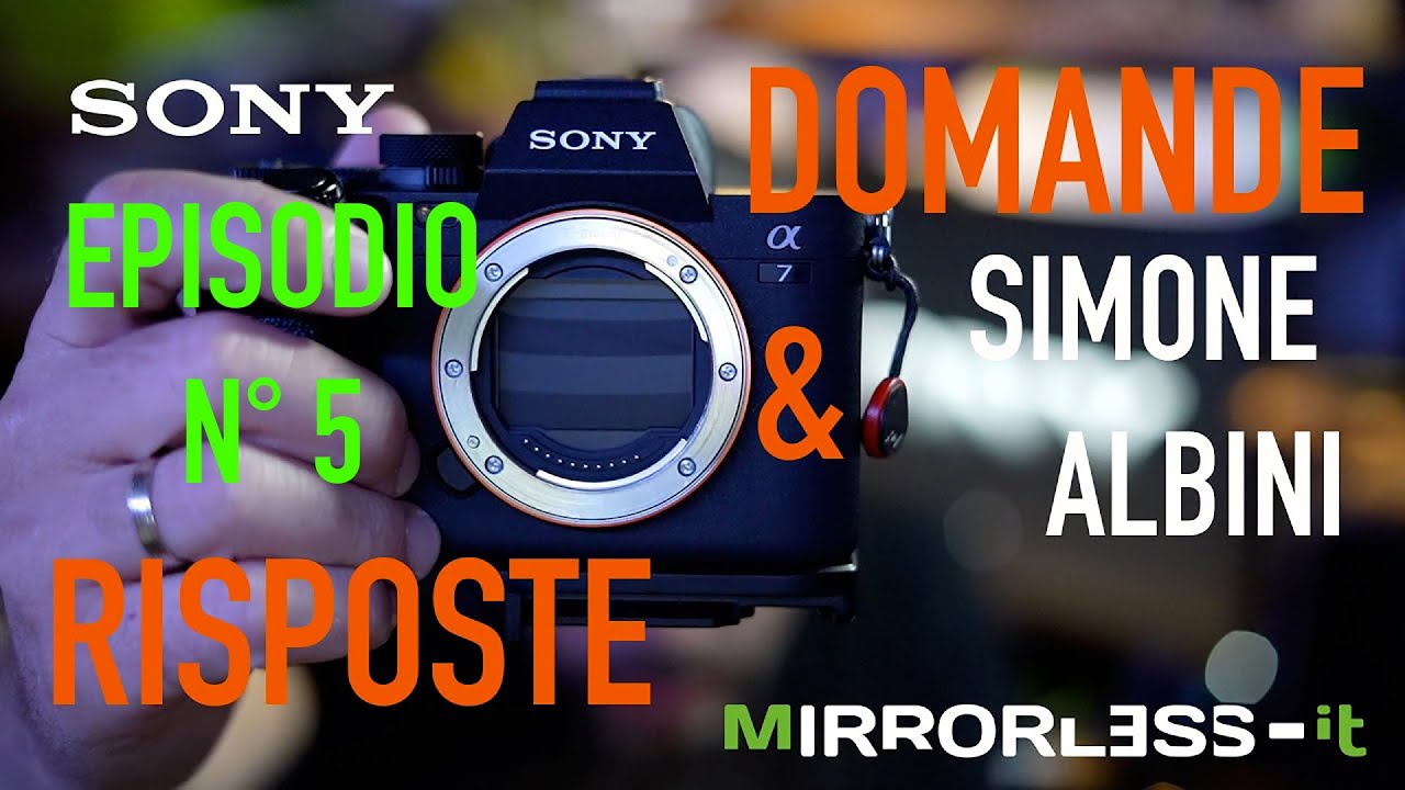 Sony A7IV - SALVATAGGIO CONFIGURAZIONE - S & Q - AF IN VIDEO CAMBIO RAPIDO SOGGETTI