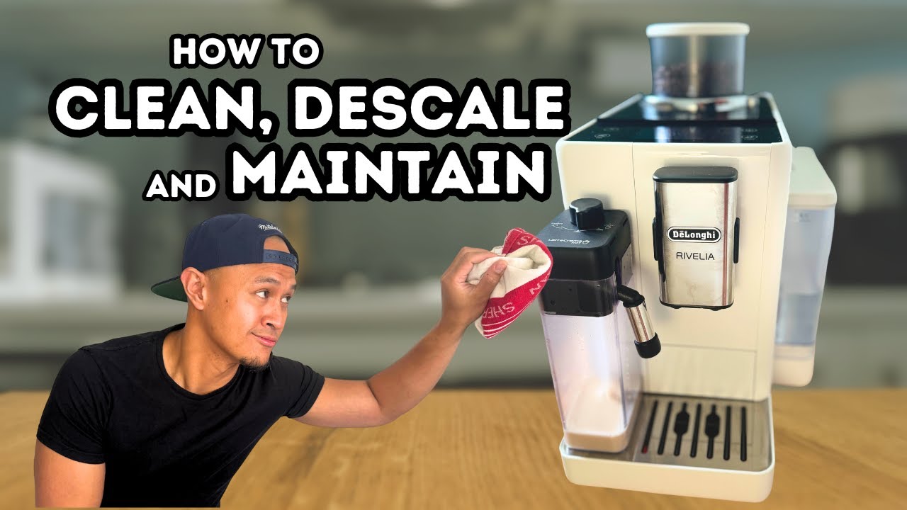 Delonghi Rivelia | как чистить бутылку для молока, удалять накипь, обслуживать