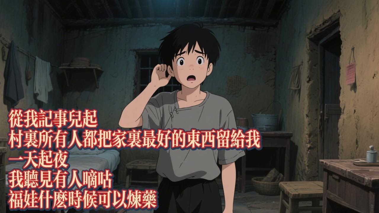 從我記事起，村裏所有人都把家裏最好的東西留給我，一天起夜，我聽見有人嘀咕，福娃什麼時候可以煉藥｜恐怖動漫｜懸疑動漫｜虐心動漫