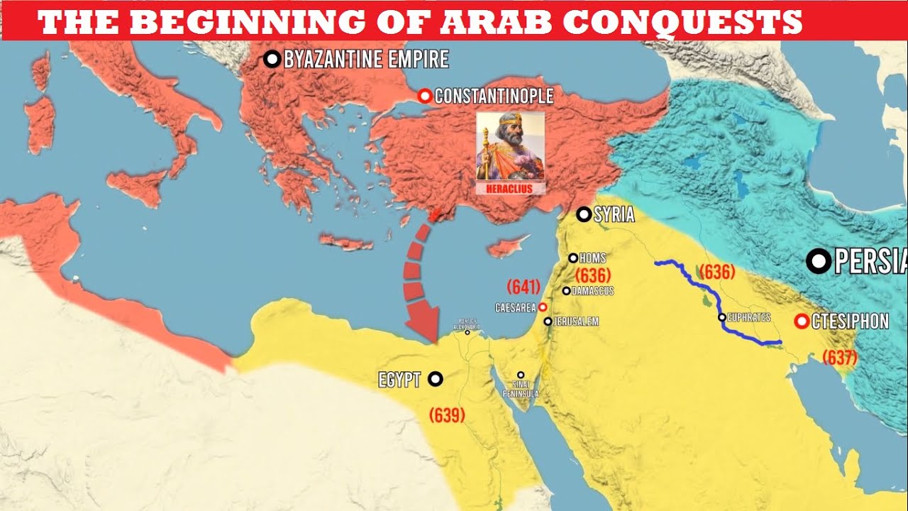 Early Muslim Expansion - Arab Conquest of Iran and Egypt 634-660 | Animated History Documentary