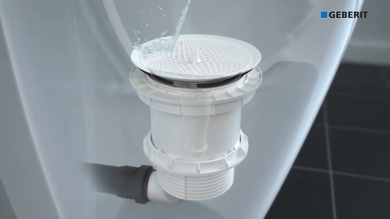Geberit - Fonctionnement du siphon hybride pour urinoirs