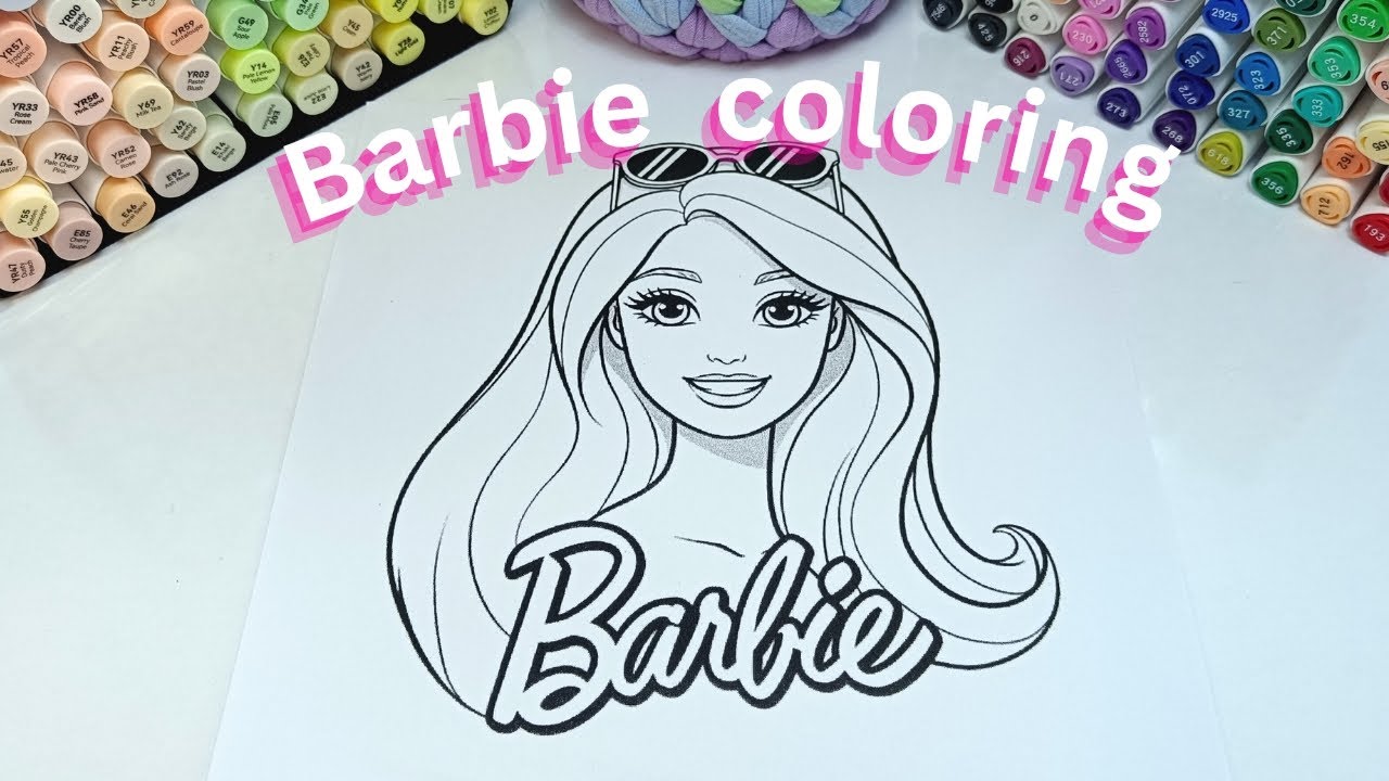 Barbie coloring 💕✨ Easy & satisfying 