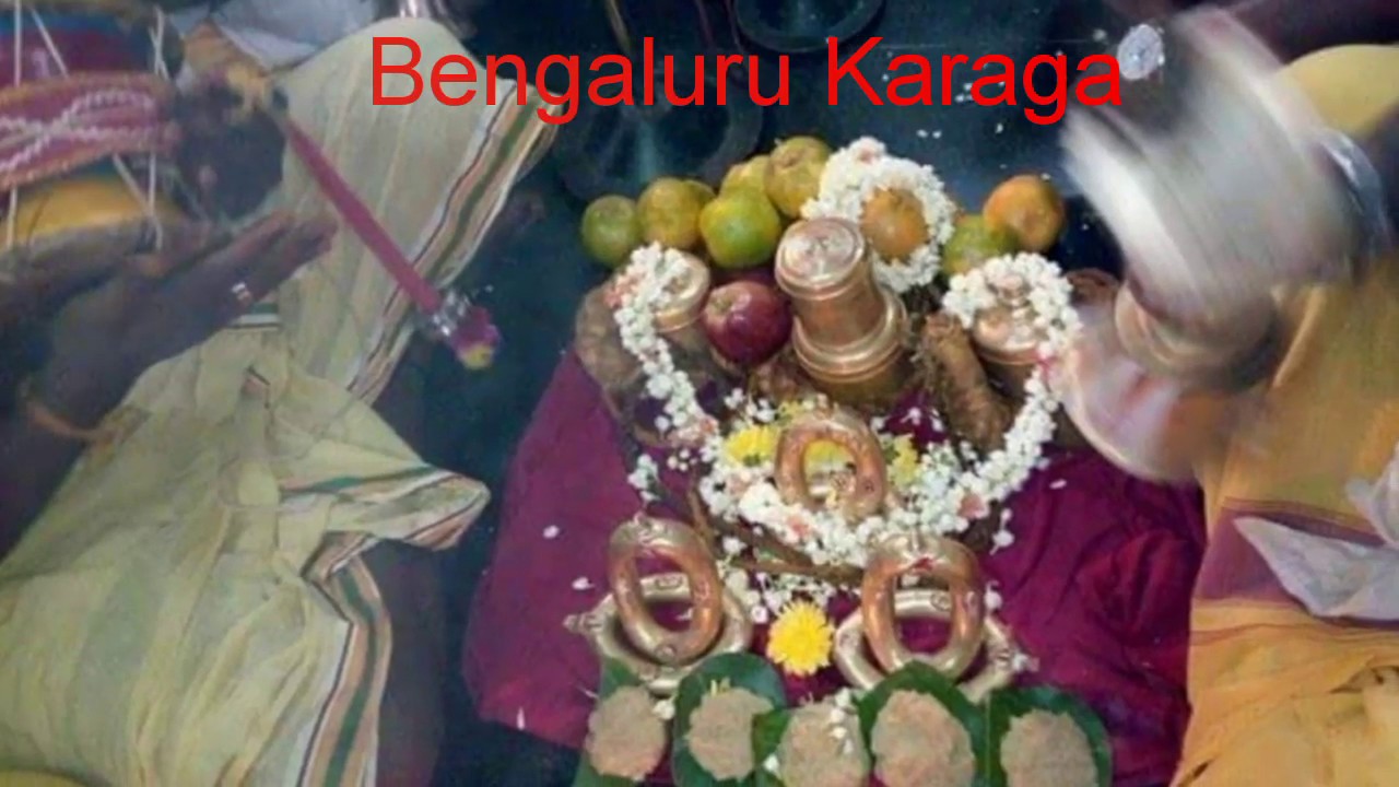 Dharmaraya Swamy Temple, Bengaluru Karaga Day 1 pooja 2020