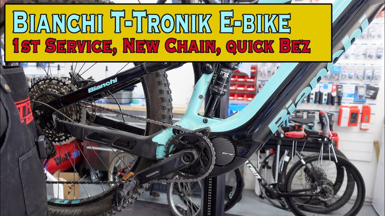 Bianchi ep-8 t-tronik, 1st Service with chain change, walk through, Firmware updates