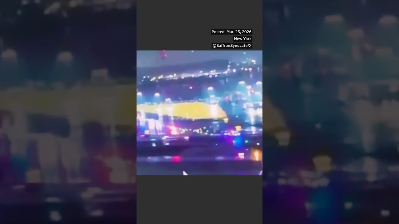 Video shows Air Canada plane crashing into fire truck on tarmac