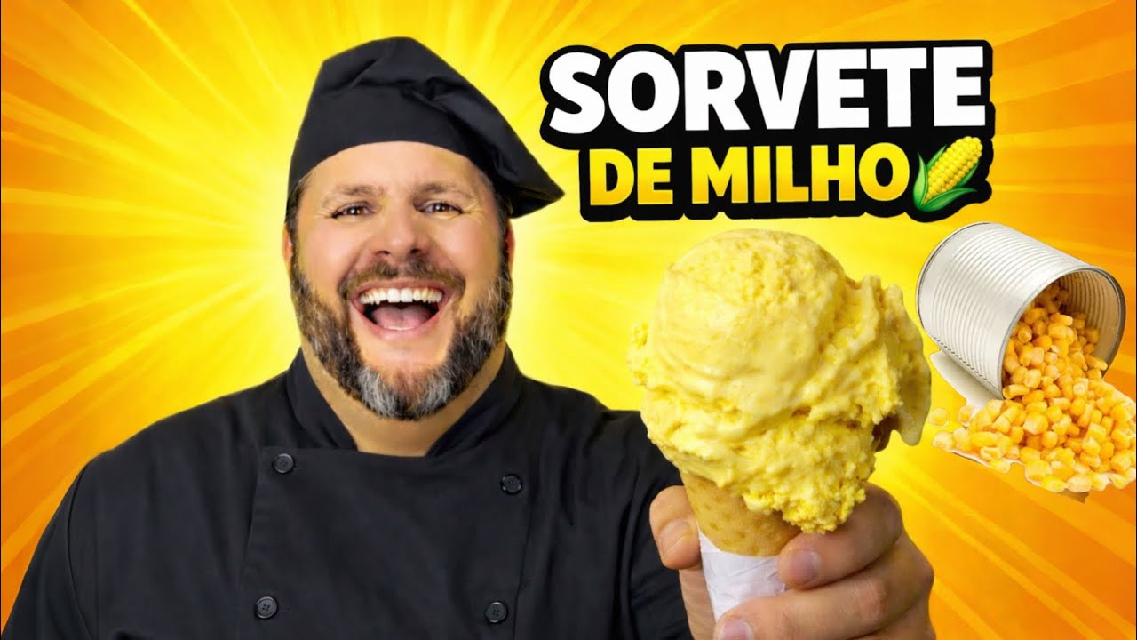 SORVETE DE MILHO VERDE SUPER CREMOSO 🌽🍦 | Receita Fácil e Caseira