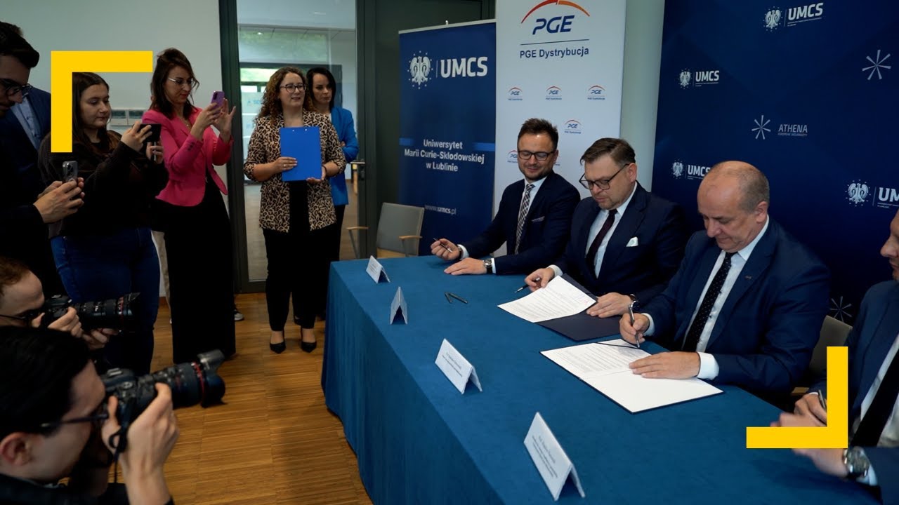 Konferencja prasowa UMCS i PGE Dystrybucja: Nowy etap wsp&oacute;łpracy nauki z energetyką