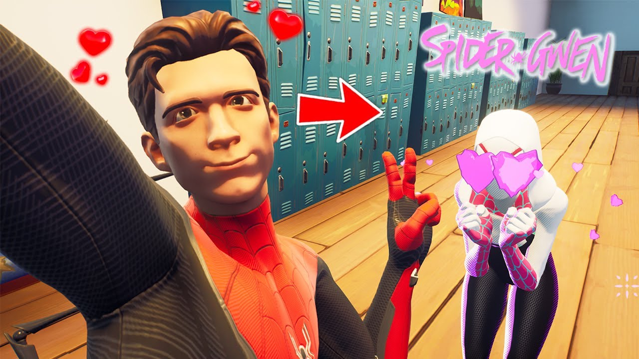 SPIDER GWEN VERLIEBT SICH IN SPIDERMAN! 👱🏼‍♀️💟 Teil 1 (ein Fortnite Kurzfilm)