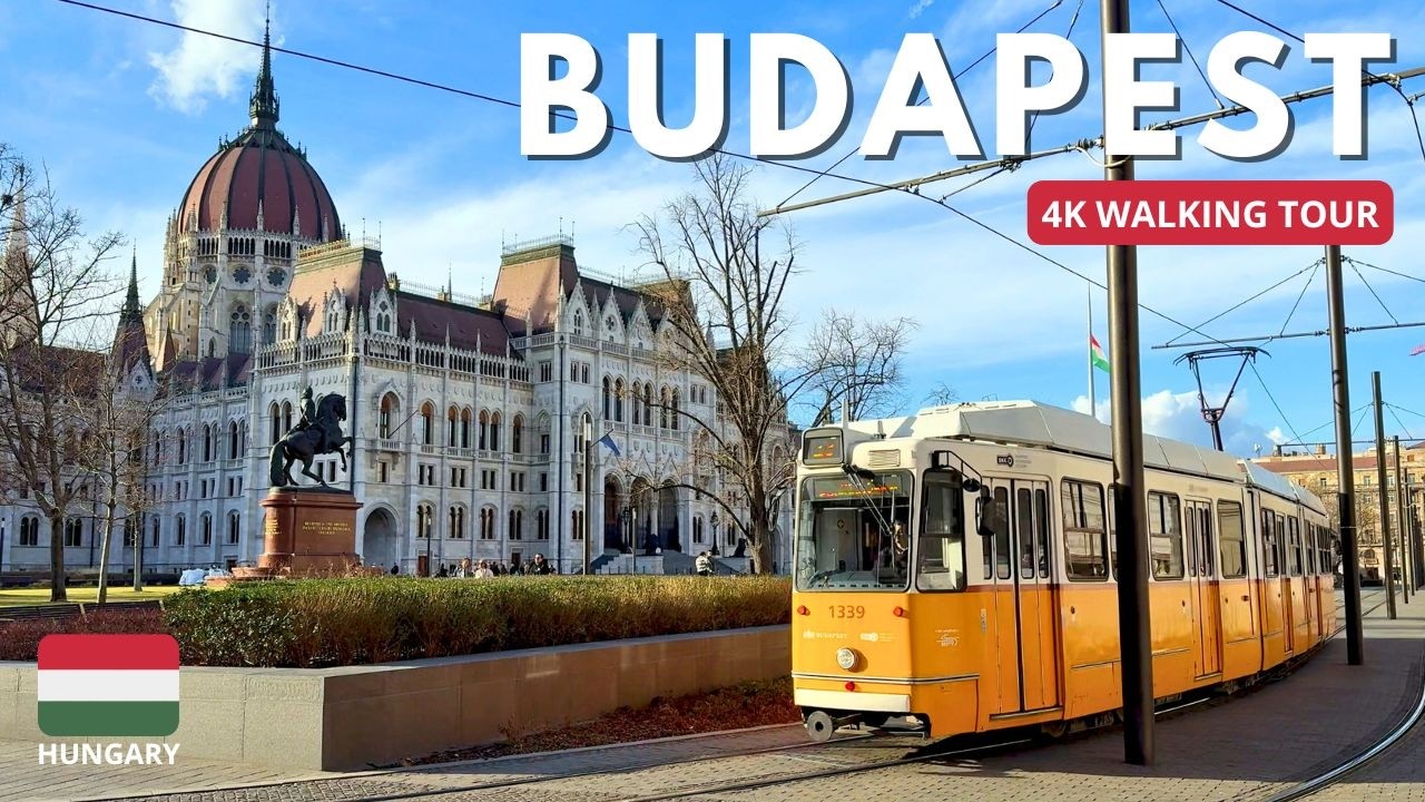 Budapest 4K Walking Tour | Exploring Budapest in Early Spring