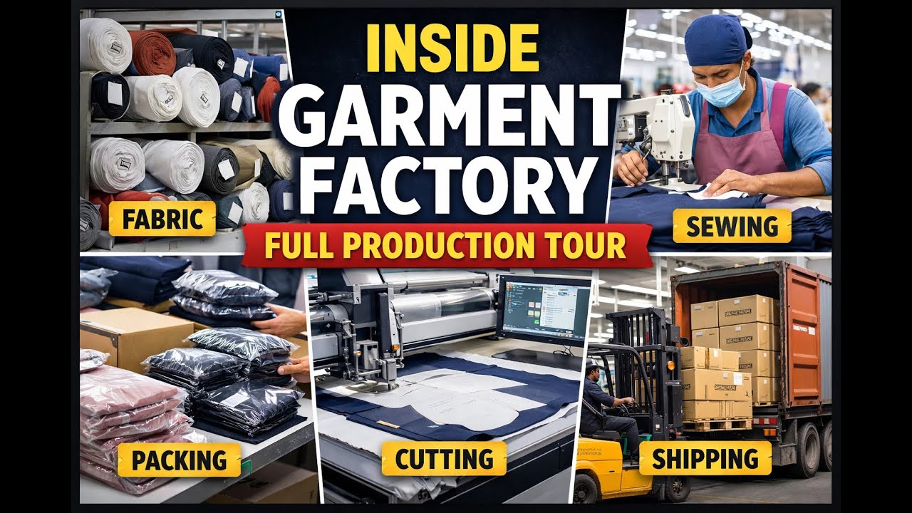 How Clothes Are Made in Factory | Full Garment Production Tour