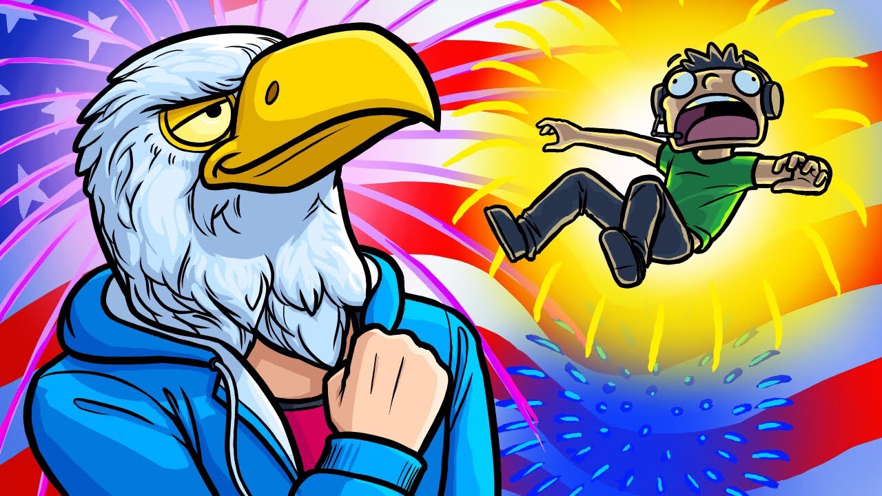 Super American 4th Of July Deathrun Course! - Gmod Funny Moments and Fails