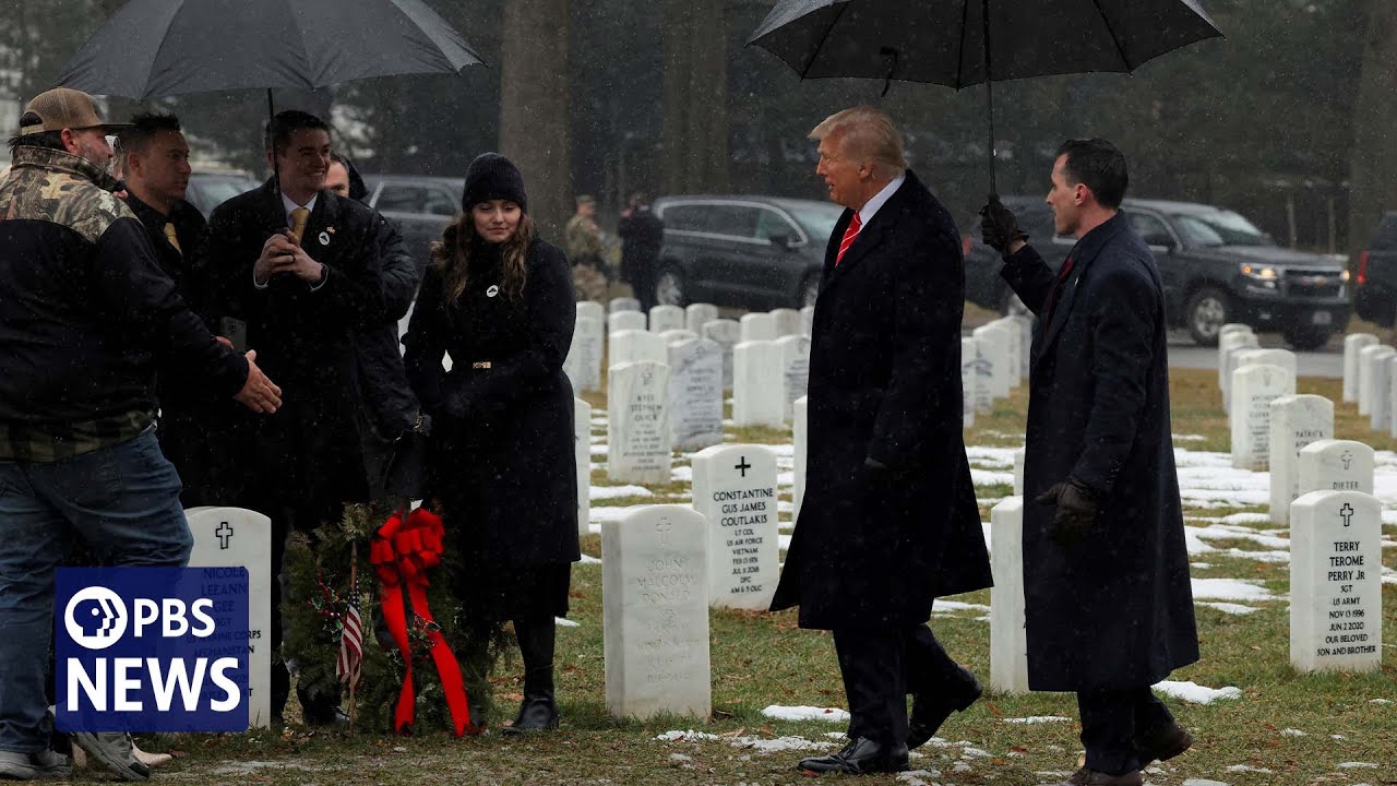WATCH: Trump meets with Gold Star families at Section 60 of Arlington National Cemetery