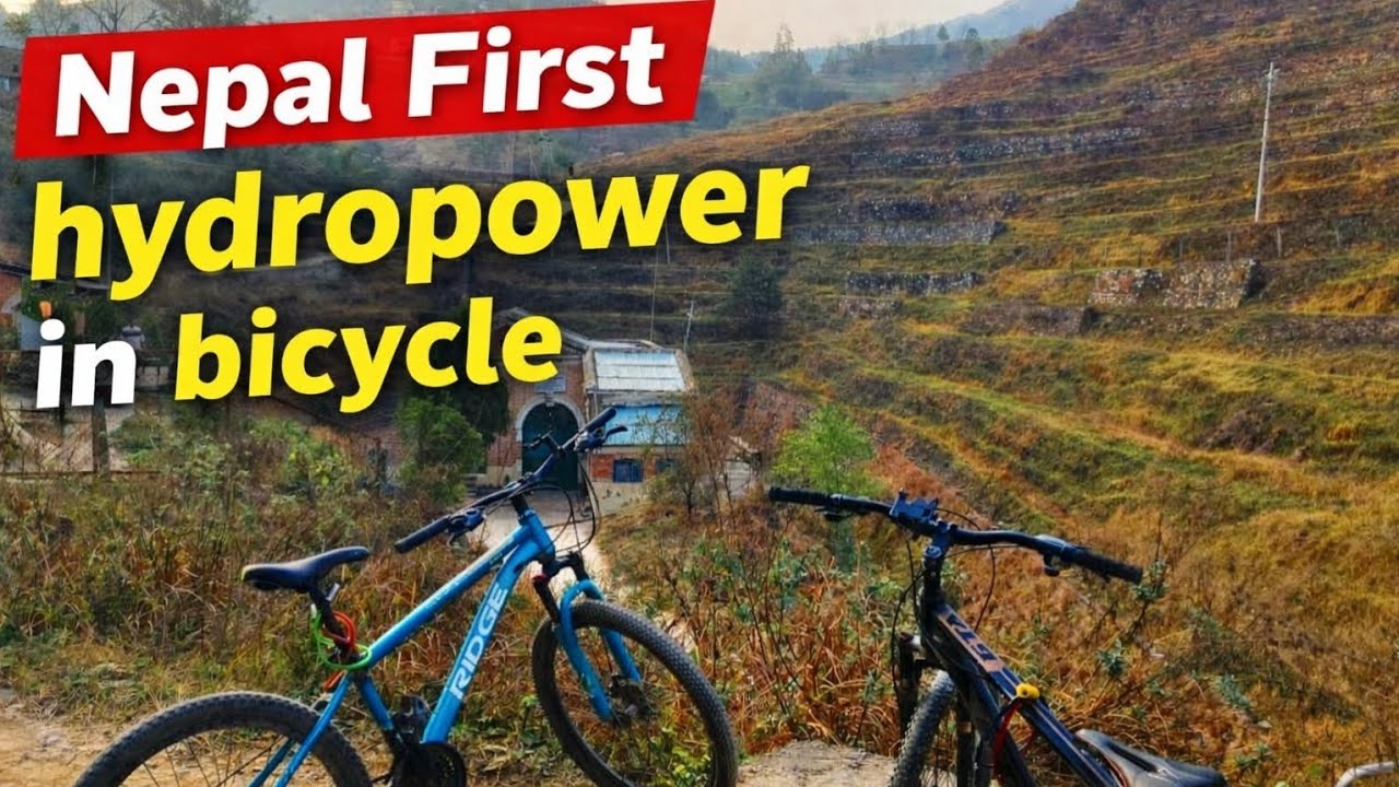Nepal first hydropower in bicycle|नेपालको पहिलो जलविद्युत|pharping suspension bridge Dam picnic spot