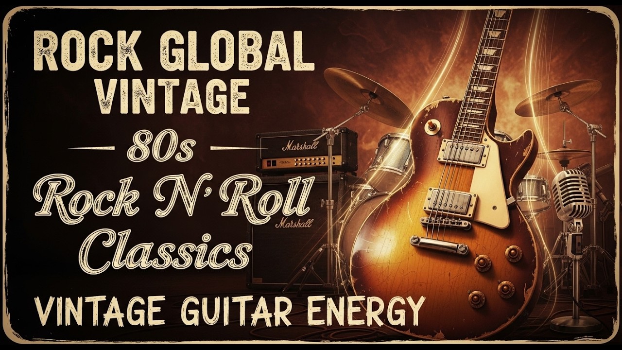 Best Rock Global Vintage 🔥 80s Rock N Roll Classics 🔥 Vintage Guitar Energy