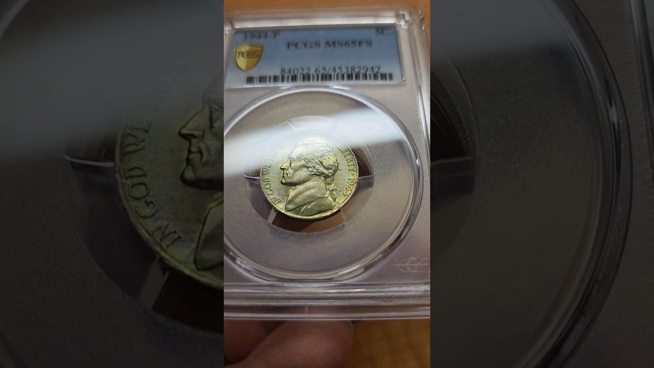1944-P Dual Error War Nickel #coins #errorcoins #pcgs #silver