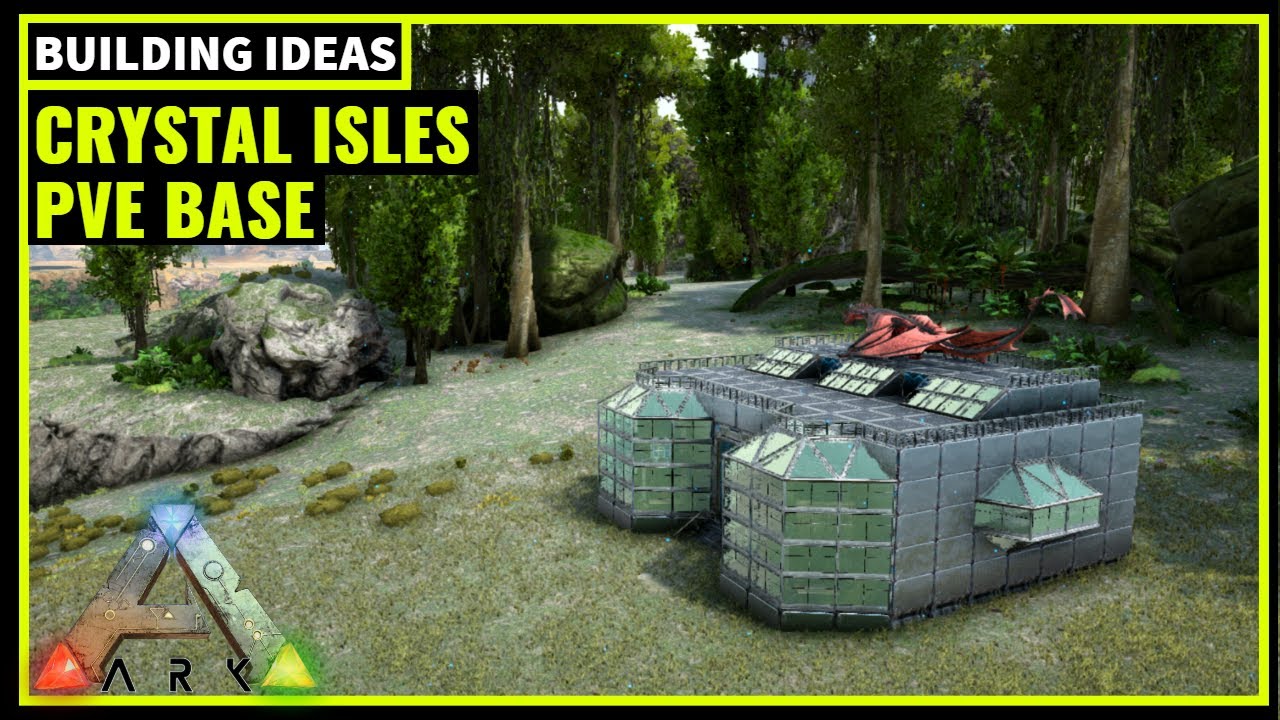 HOW TO BUILD A PVE BASE (CRYSTAL ISLES) | ARK SURVIVAL