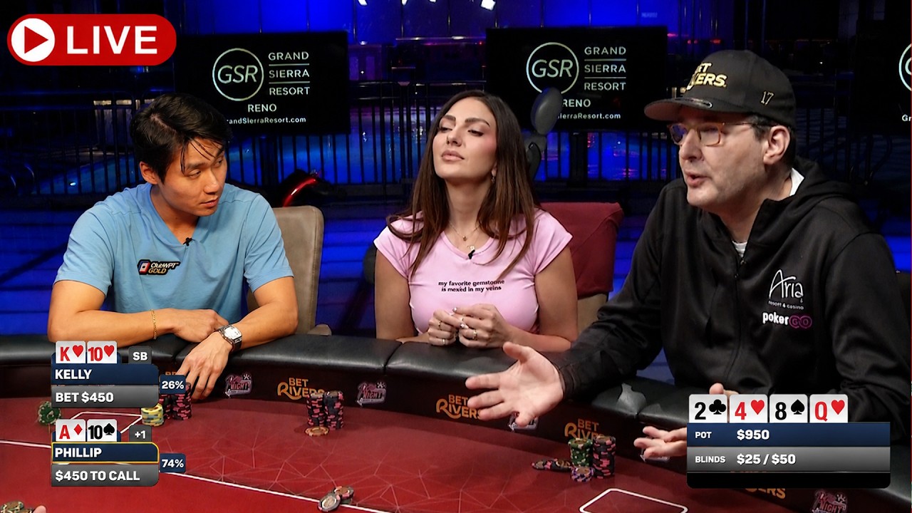 Hellmuth, Rampage,Tilly, Xuan Liu, Kelly Minkin, Stanley Tang & more &diams;️ $25/$50/$100 Livestream Cash