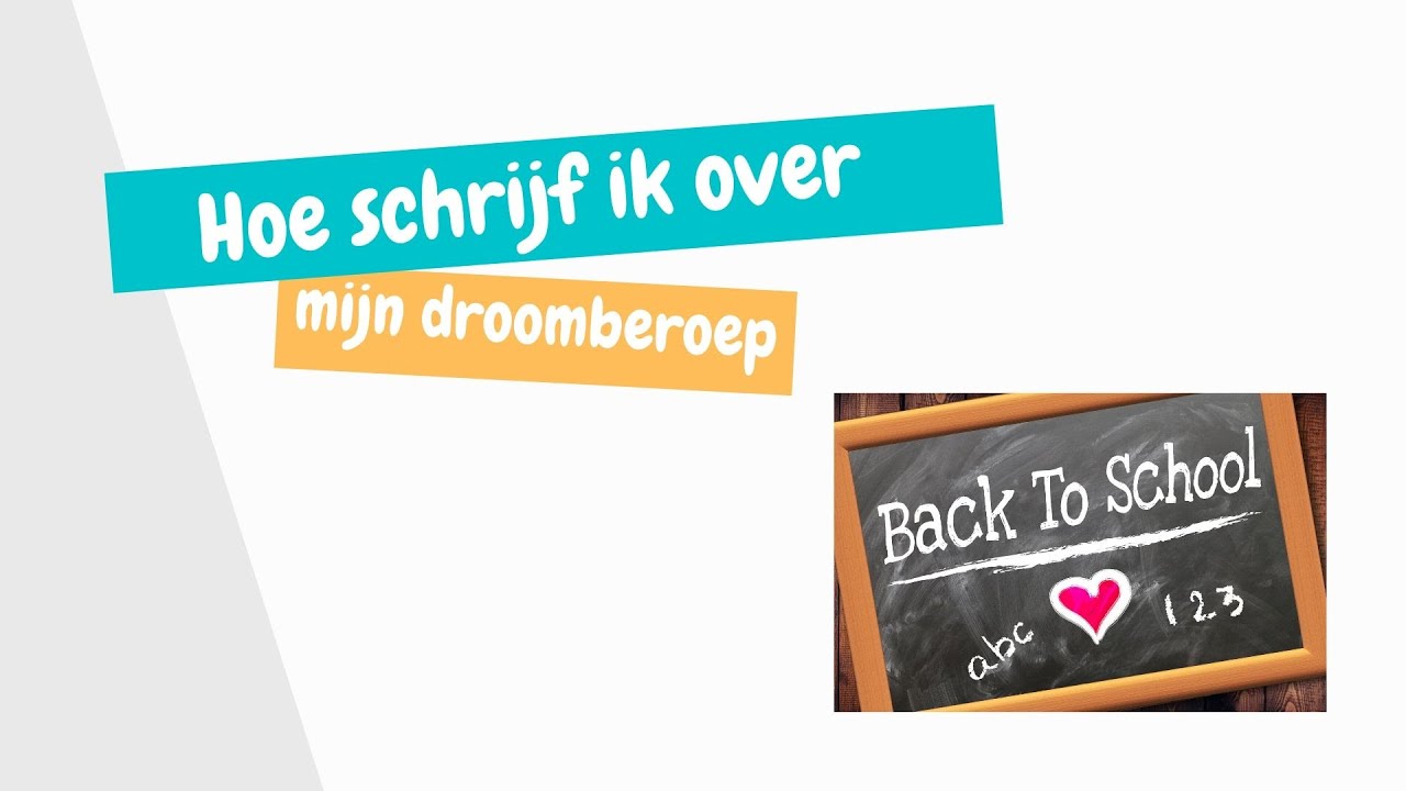 MIJN DROOMBEROEP | SCHRIJVEN