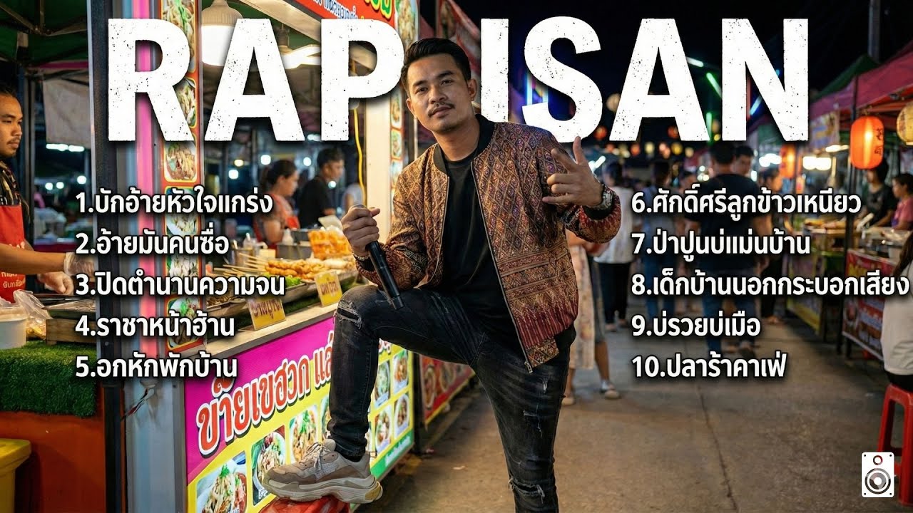 รวมเพลงแร็พอีสาน 🎵อินดี้มาใหม่ ฟังยาว 1 ชั่วโมงเต็ม มาแรงที่สุดในตอนนี้ (Longplay) Vol.4