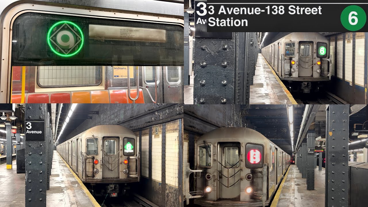 (3) & (6) Trains Action @ 3rd Avenue 138th Street (R62 & R62A)