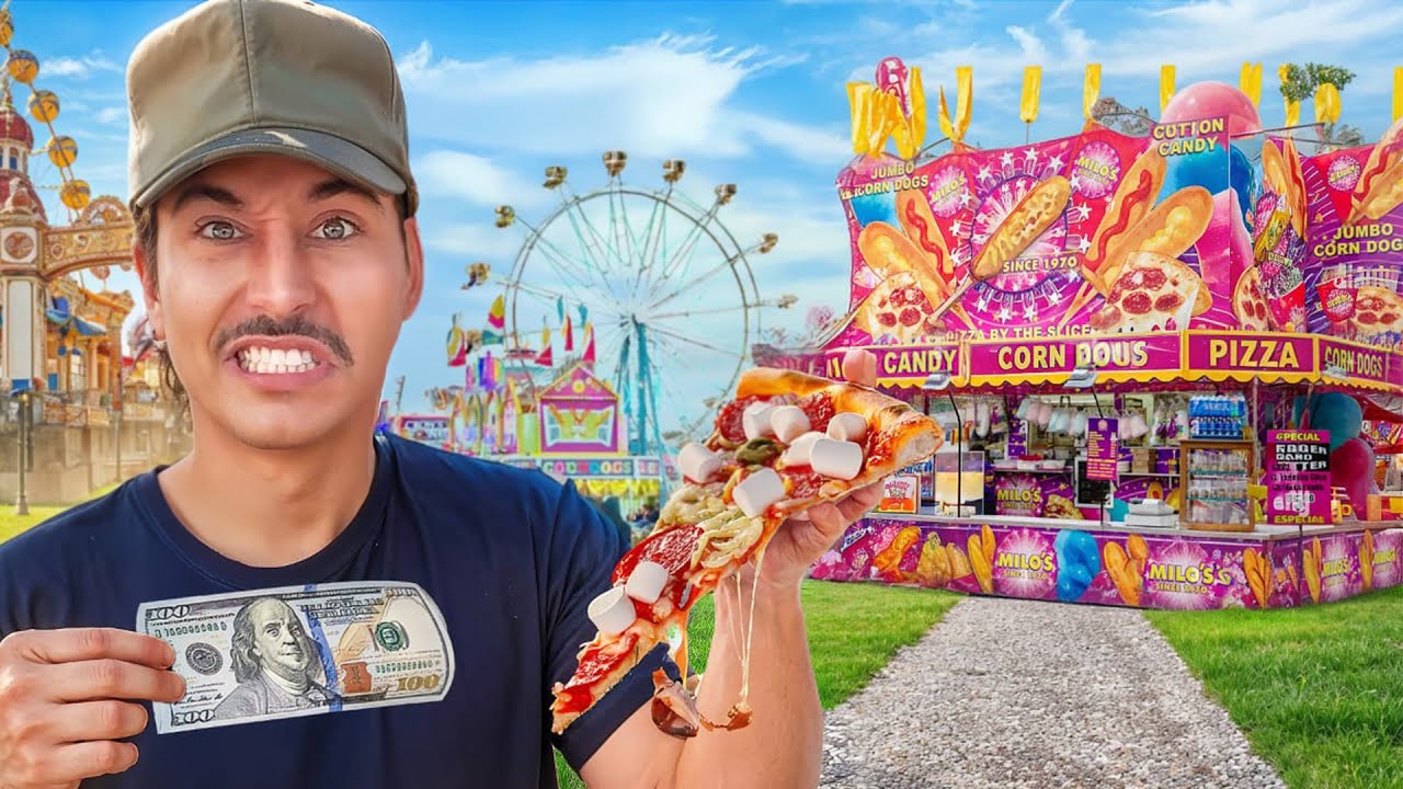 Eating At South Florida Fair ($100 Challenge)