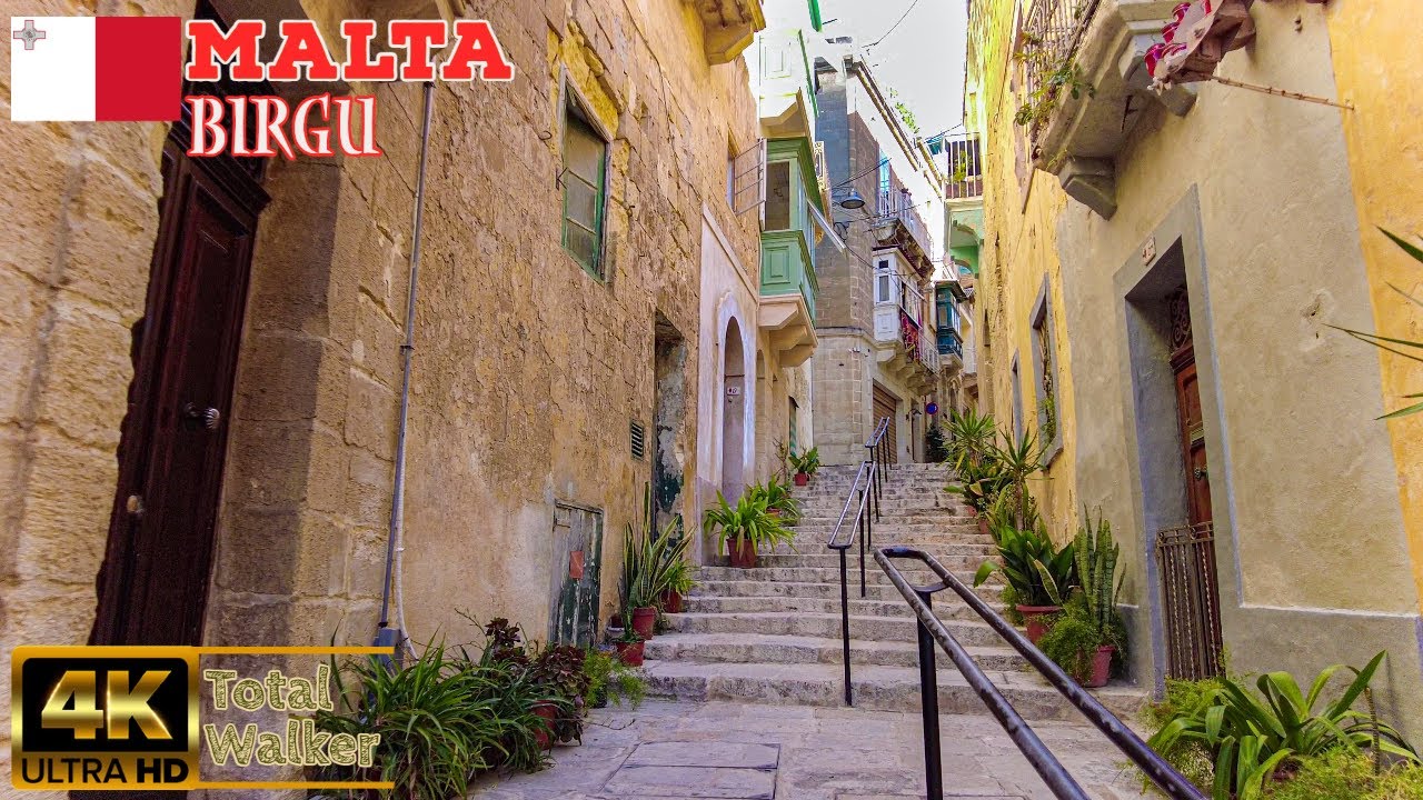 Malta's Old World Historic Towns:  4K Walking Tour from Senglea to Birgu - Part 2