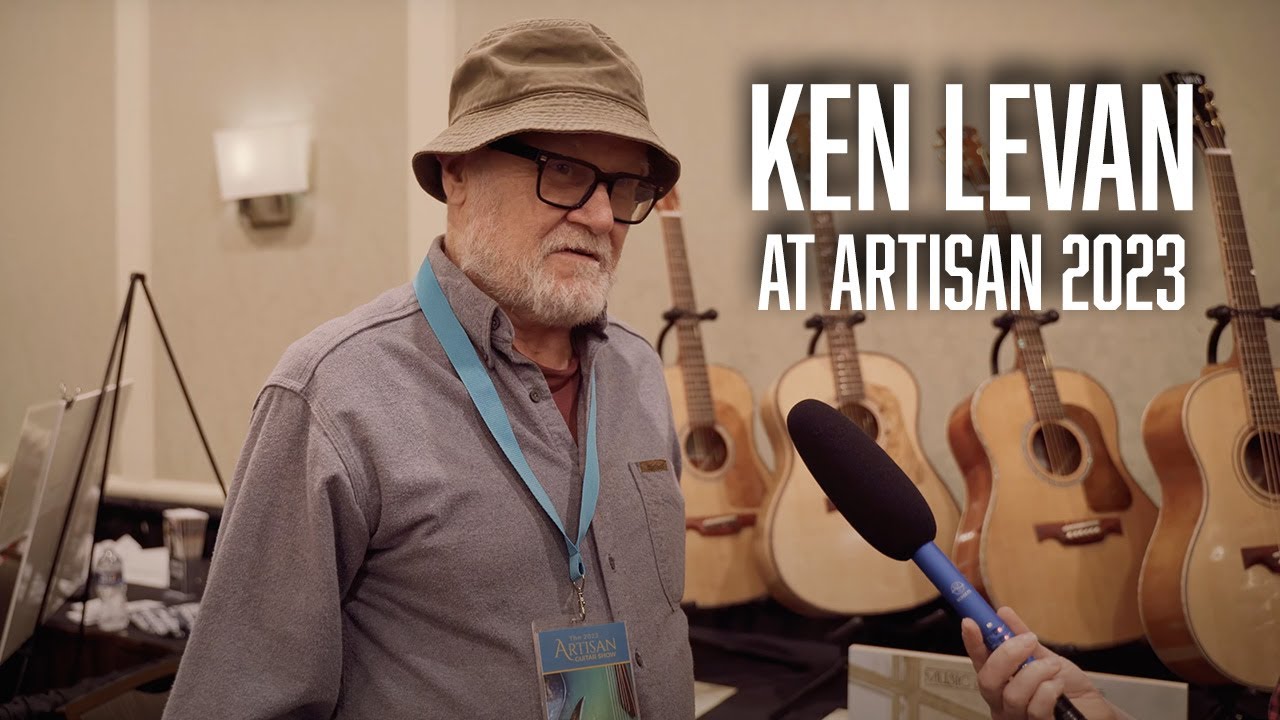 Luthier Ken LeVan at Artisan Guitar Show 2023