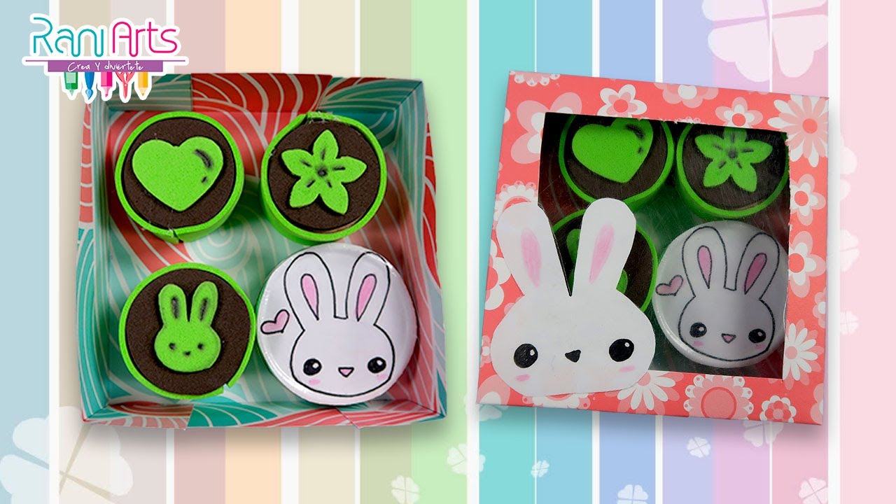 Haz SELLOS KAWAII - Haz tus propios útiles - DIY fácil