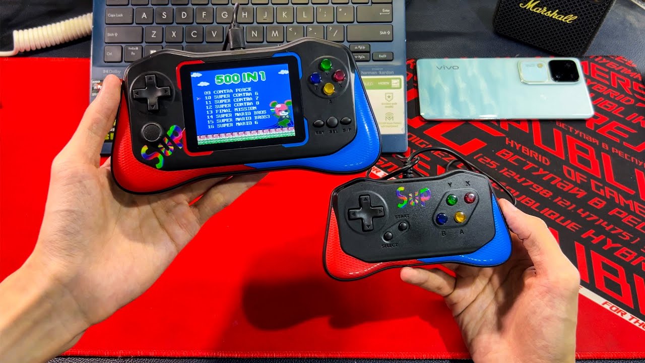 Trên tay máy chơi game 8-bit M8 Plus: giá hơn 300K, chơi 2 người