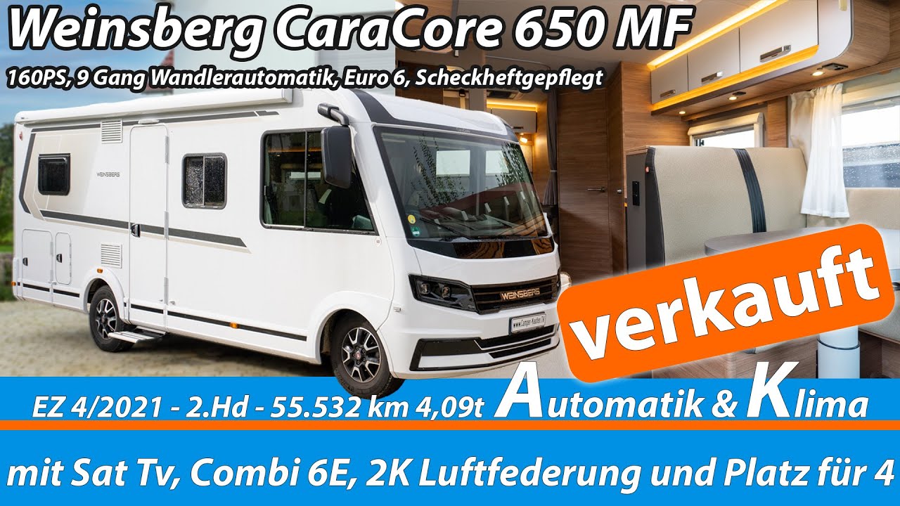 Roomtour - Integriertes 7m Wohnmobil mit viel Platz: Weinsberg CaraCore 650 MF - 2021