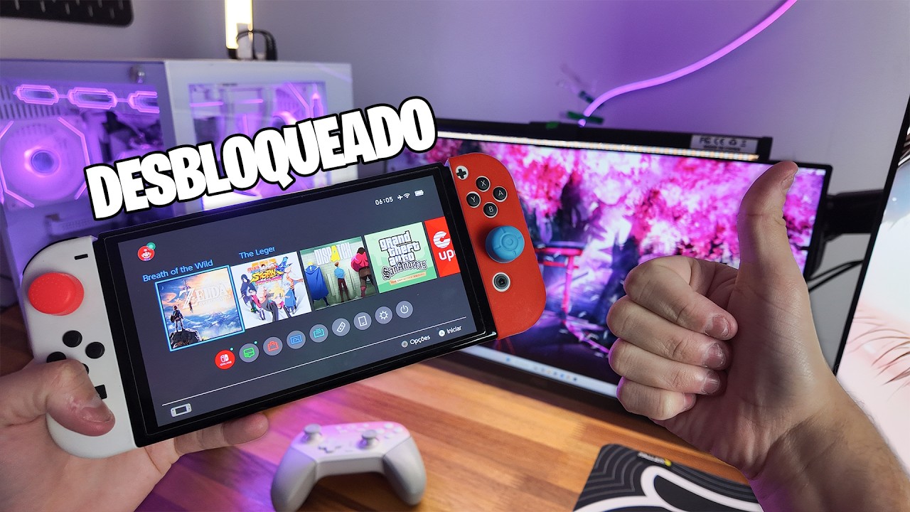 Noite de um Gamer com Nintendo Switch Desbloqueado (Vale Muito a Pena!)