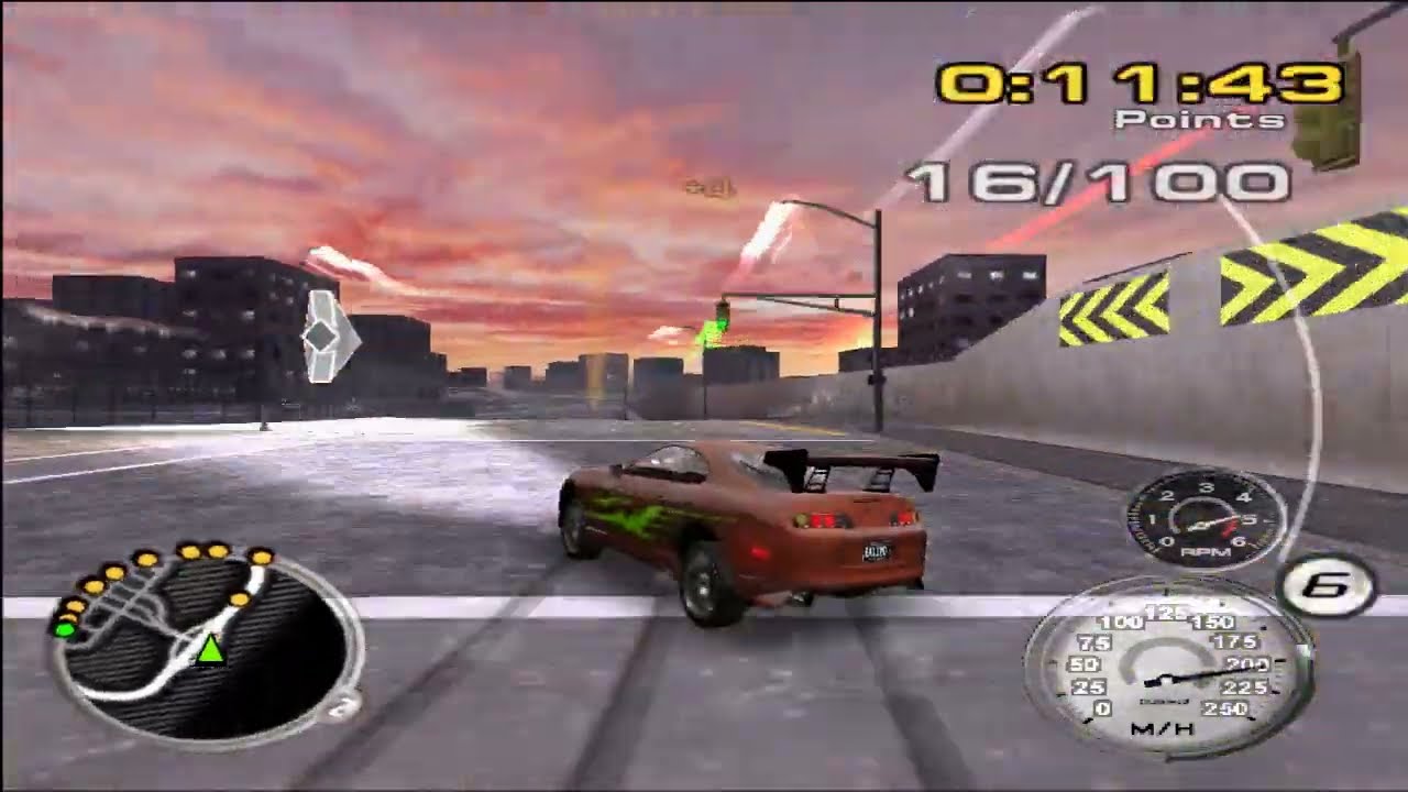 Midnight Club 3: DUB Edition Remix (PS2) - #10 casual race using Brian's Toyota Supra from F&F