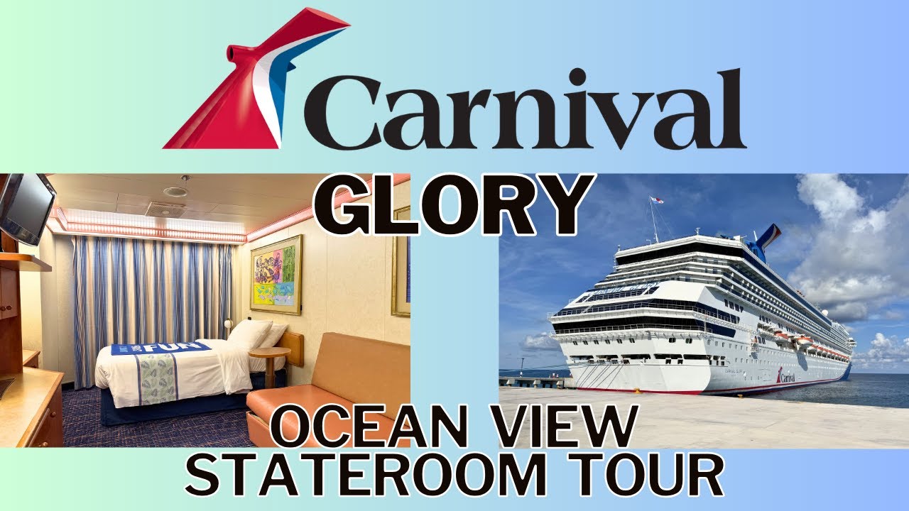 Carnival Glory Ocean View Stateroom Tour and My Must Have Cruising Necessities