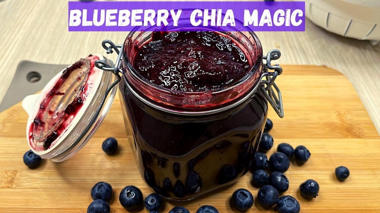 How to Make Homemade Blueberry Chia Jam | No Sugar, No Pectin!