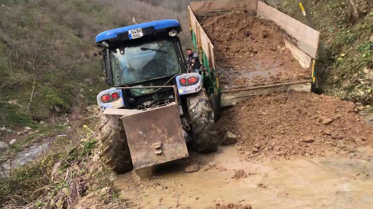 Dağ Yolunda Traktörü Çok Yükleyince Olaylar Olaylar ☺️